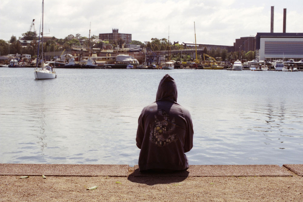 Hoodie and the sea